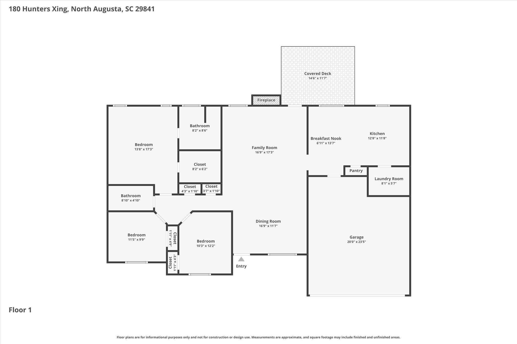 180 Hunters Crossing North Augusta, SC 29841 - Photo 34 of 34 01-Floor-1