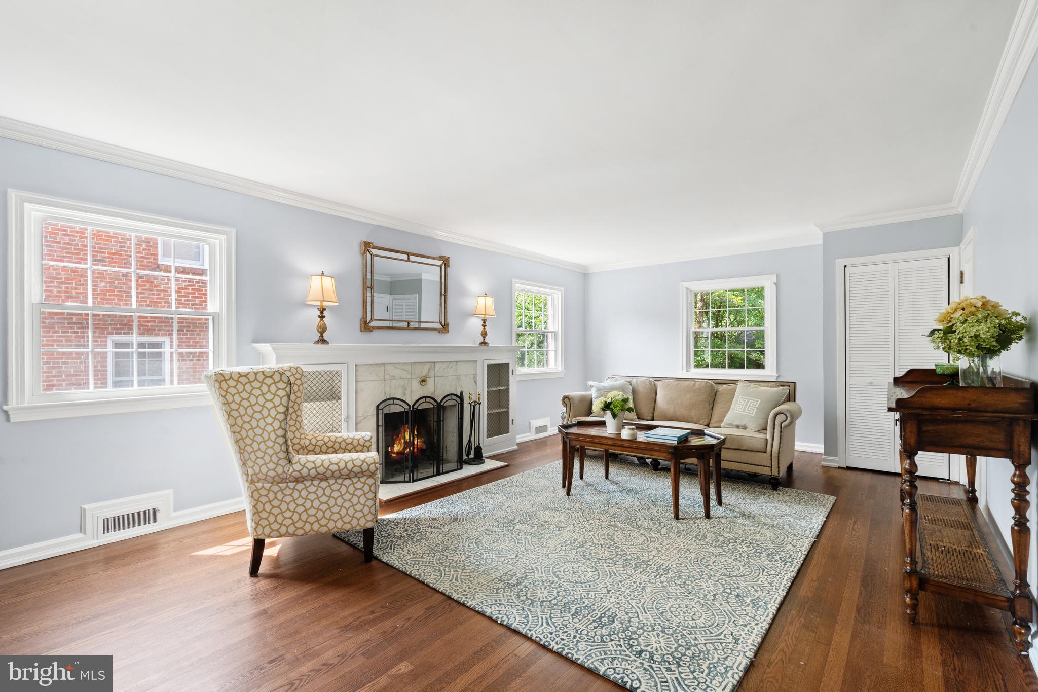 10208 Edgewood Avenue Silver Spring, MD 20901 - Photo 6 of 40 Living Room with fireplace