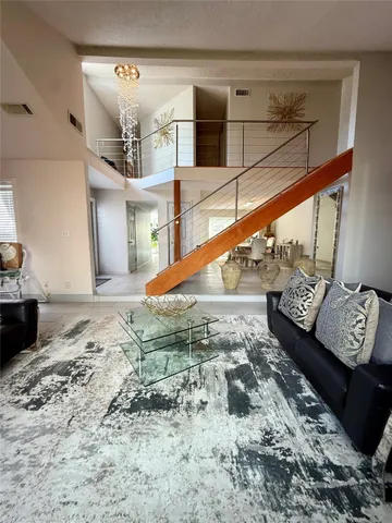 a outdoor space with furniture