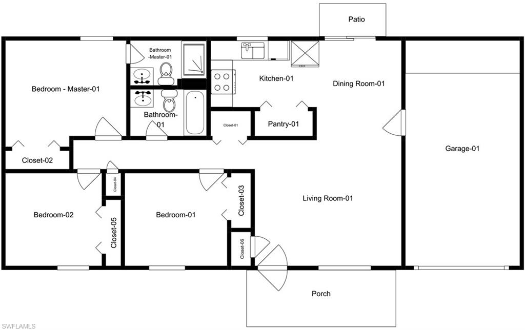 5283 17th Place Southwest Naples, FL 34116 - Photo 20 of 20 a picture of a floor plan