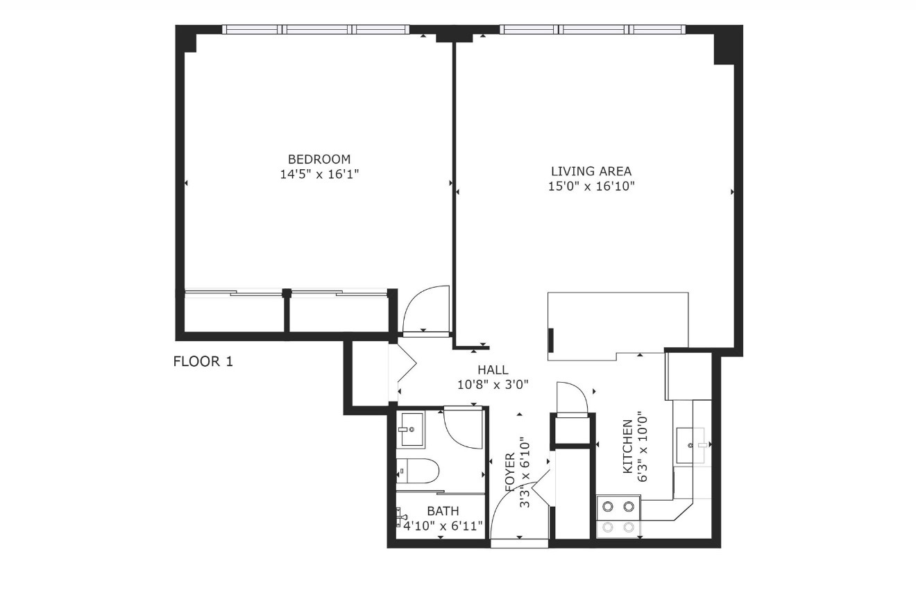 1550 North Lake Shore Drive, Unit 9F Chicago, IL 60610 - Photo 11 of 19 a picture of floor plan