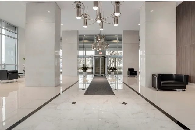 a room with furniture and a potted plant