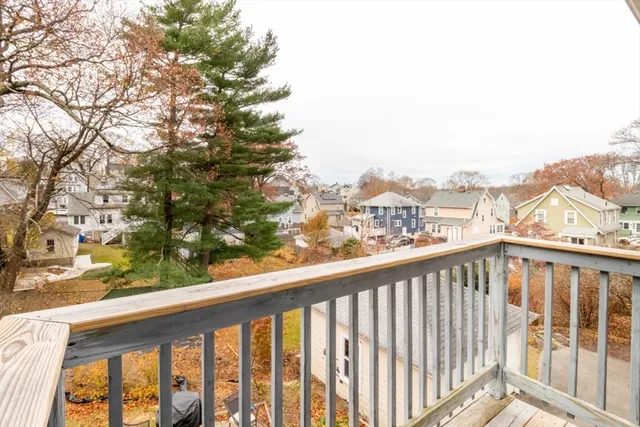 a view of city from a balcony