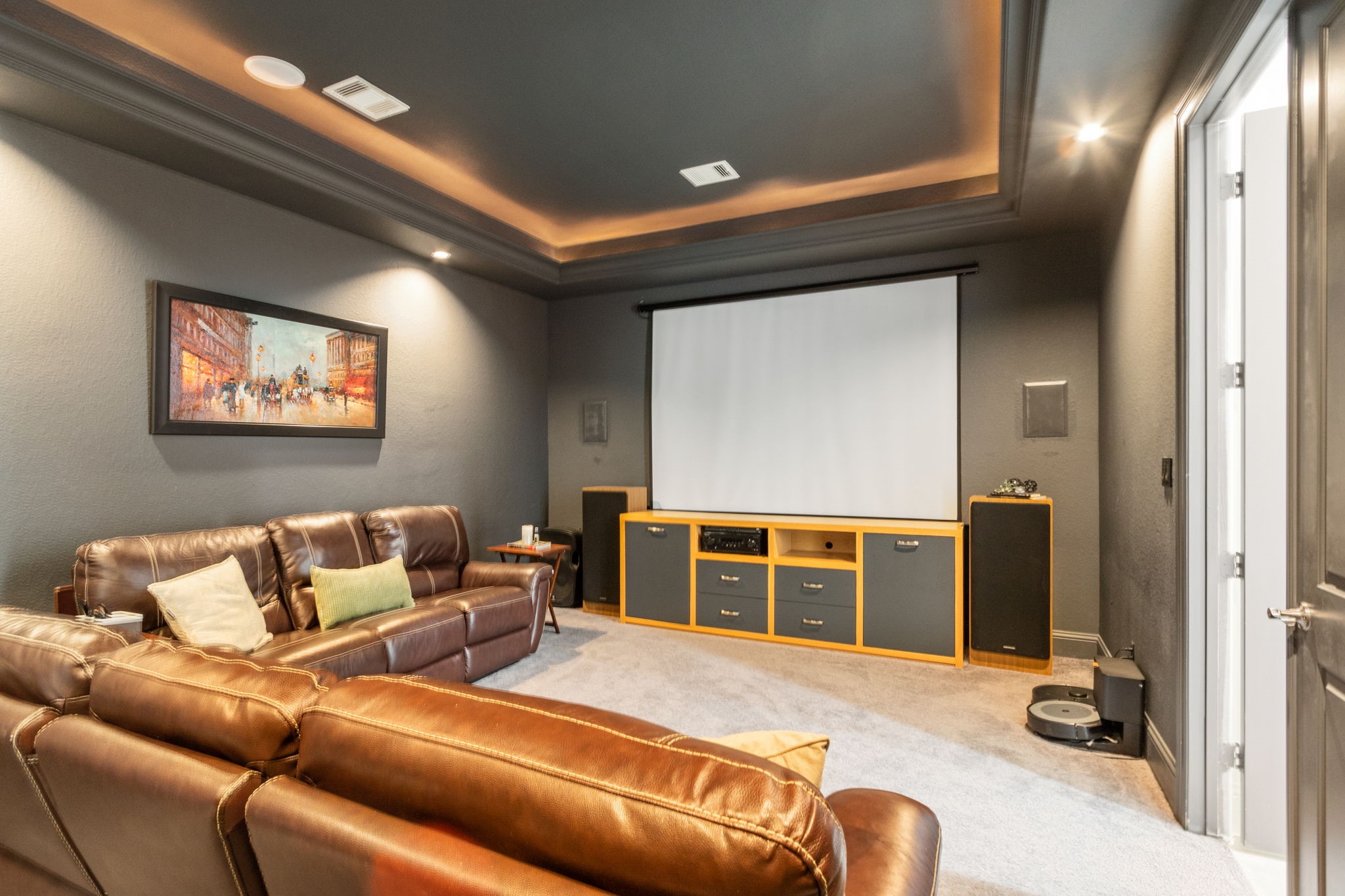28518 Hoffman Spring Lane Fulshear, TX 77441 - Photo 14 of 50 First-floor media room is for unforgettable movie nights and entertaining.