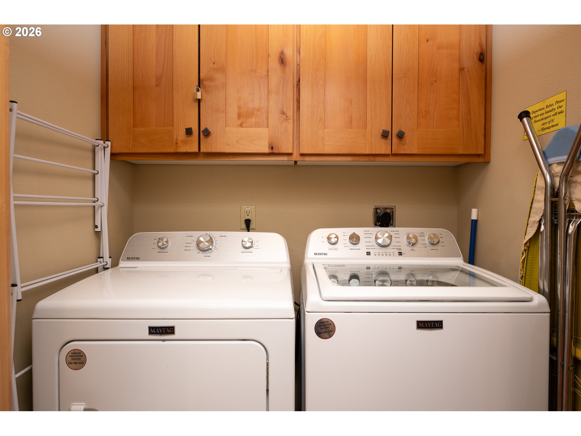 31250 East Collins Lake Road, Unit 6 Government Camp, OR 97028 - Photo 27 of 35 a utility room with dryer and washer