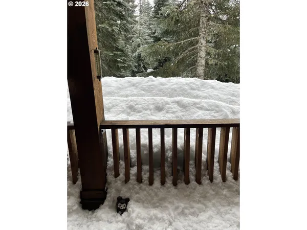 a view of wooden fence