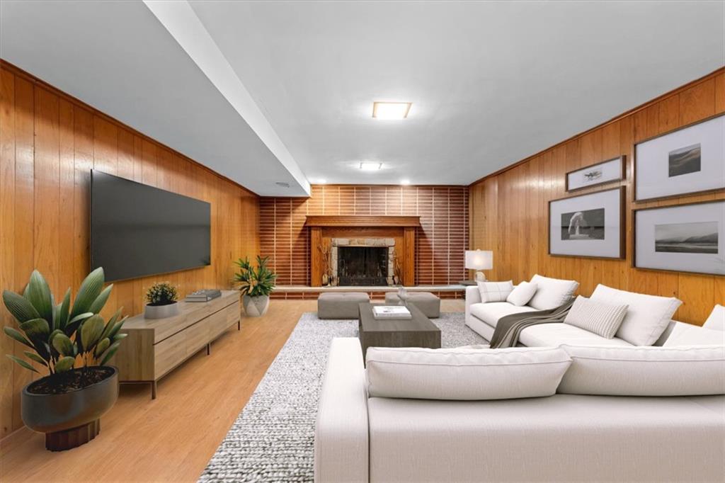104 Dounreay Place Pittsburgh, PA 15237 - Photo 29 of 43 a living room with furniture and a fireplace