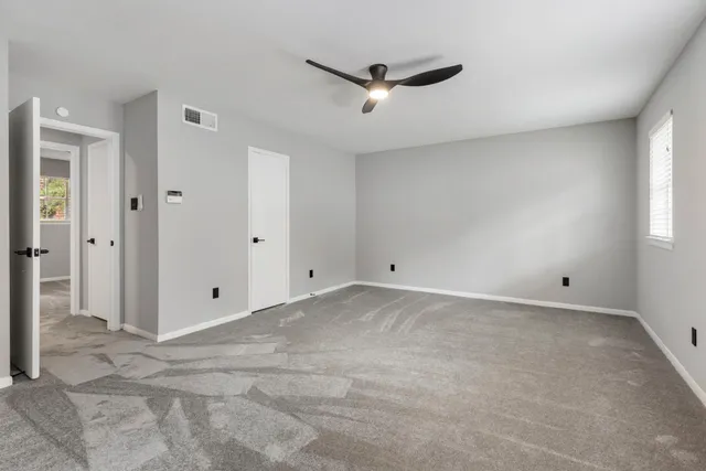 a view of an empty room