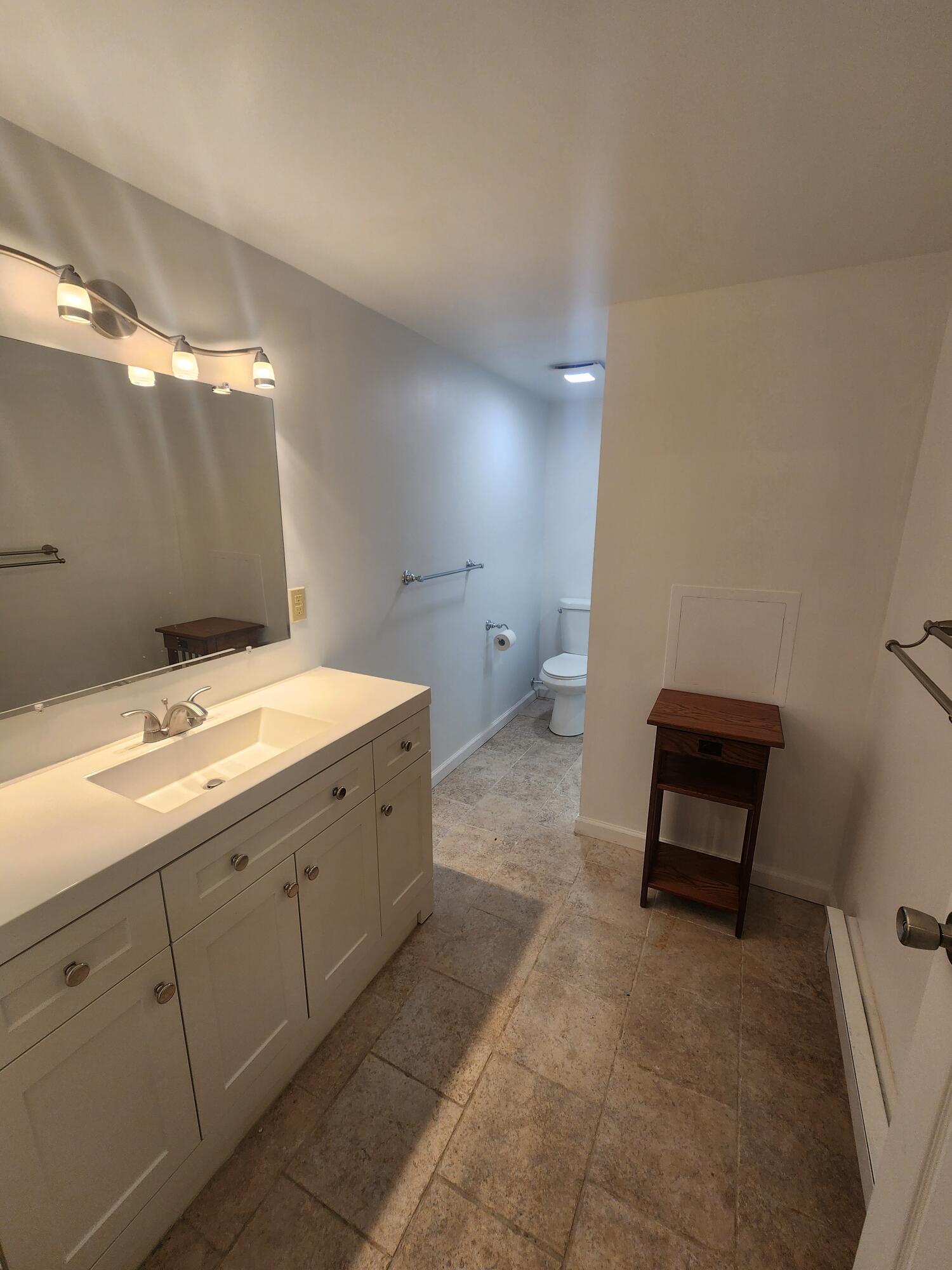2263 Cramer Road Bushkill, PA 18324 - Photo 62 of 70 a bathroom with a sink and a toilet