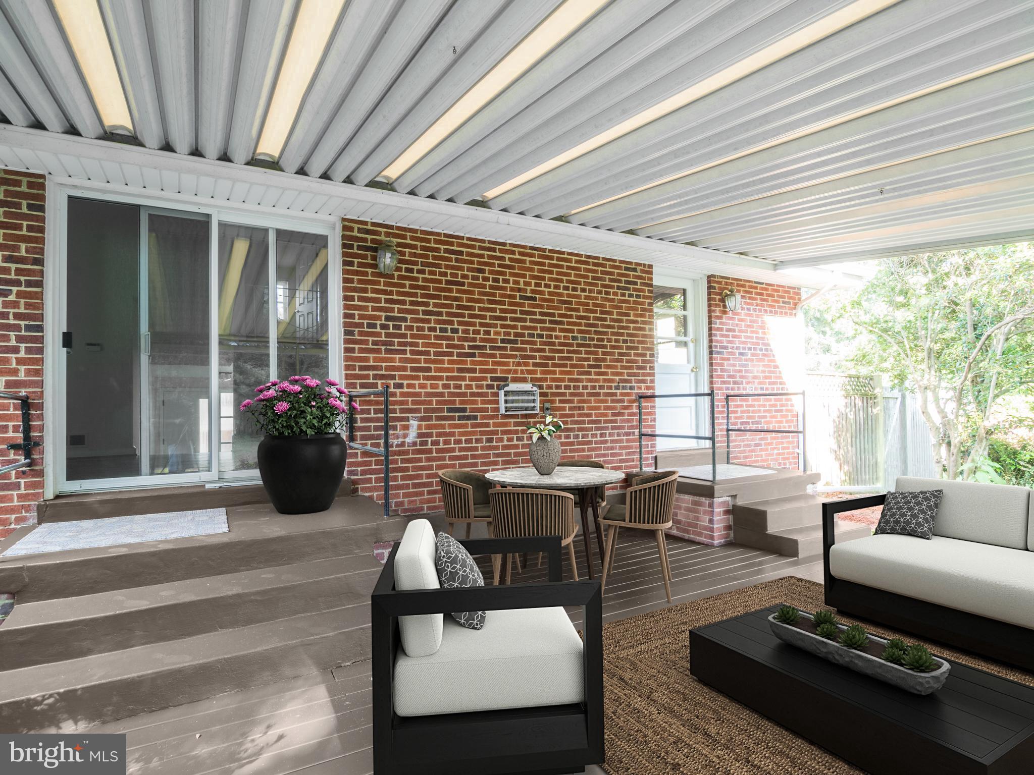 1512 Vivian Court Silver Spring, MD 20902 - Photo 17 of 33 Covered Patio - Virtually Staged