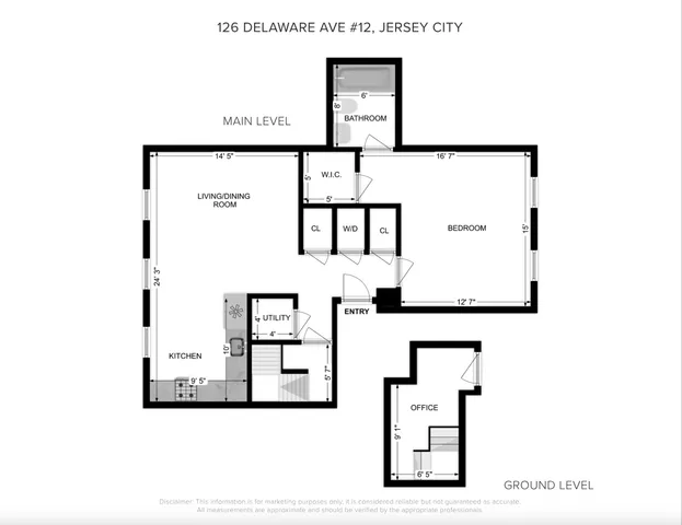 $375,000 | 126 Delaware Avenue, Unit 12, Jersey City, NJ 07306