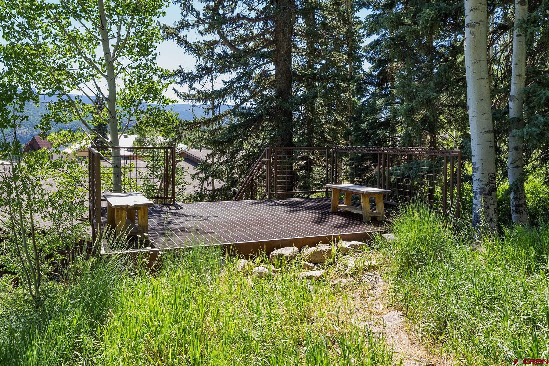 400 Sheol Street, Unit 8 Durango, CO 81301 - Photo 33 of 35 a view of a backyard with sitting area