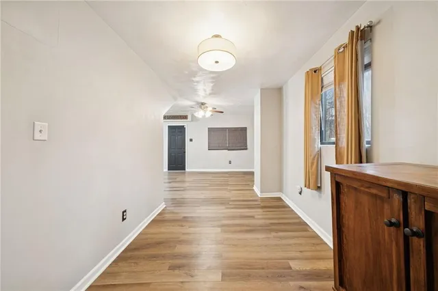 a view of an empty room