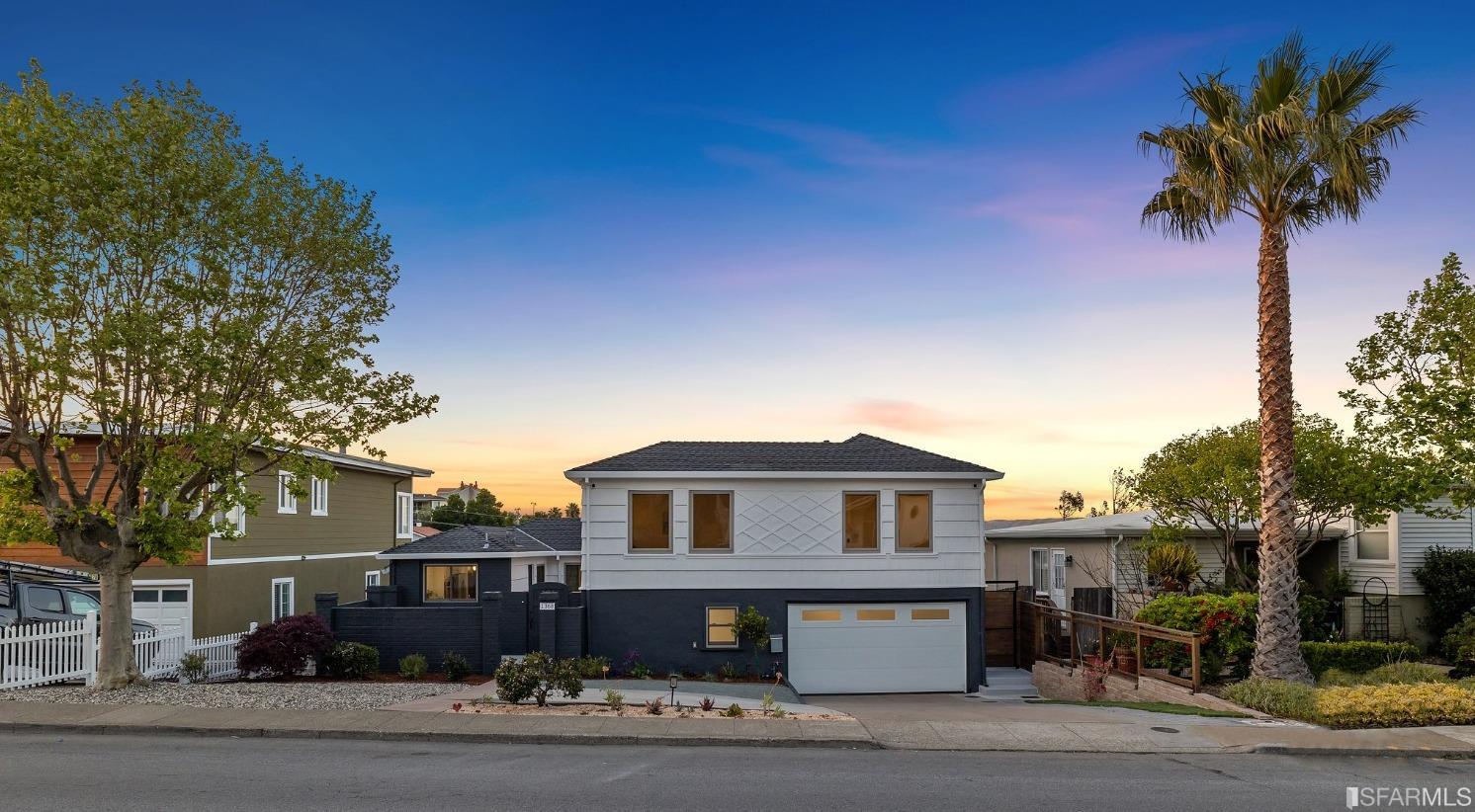 1368 Hillcrest Boulevard Millbrae, CA 94030 - Photo 2 of 65 a front view of a house with garden