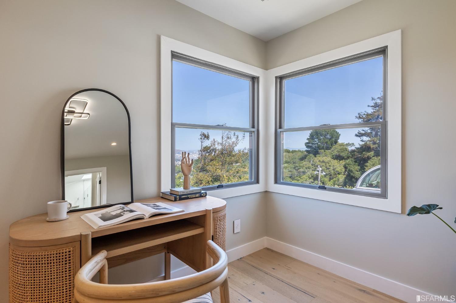 1368 Hillcrest Boulevard Millbrae, CA 94030 - Photo 33 of 65 a room with a sink and a mirror