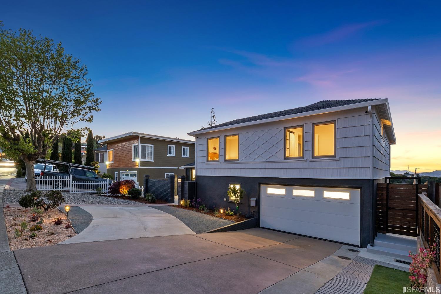 1368 Hillcrest Boulevard Millbrae, CA 94030 - Photo 58 of 65 a front view of a house with a yard