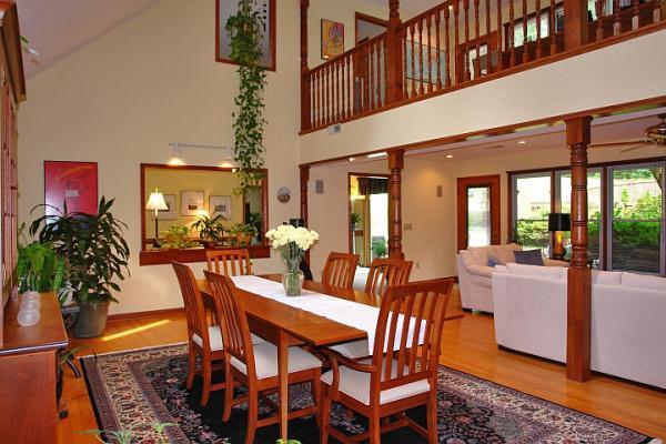 215 W Road Blue Ridge, VA 24064 - Photo 19 of 47 a view of a dining room with furniture window and wooden floor