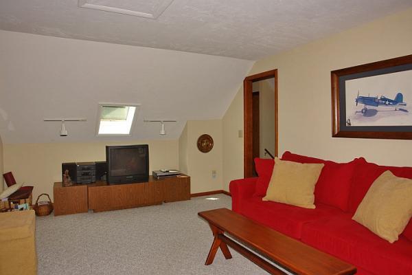 215 W Road Blue Ridge, VA 24064 - Photo 31 of 47 a living room with furniture and a flat screen tv