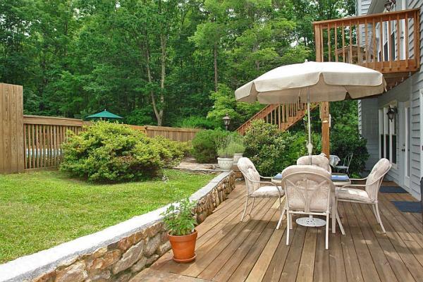 215 W Road Blue Ridge, VA 24064 - Photo 33 of 47 a view of outdoor sitting area with furniture and garden