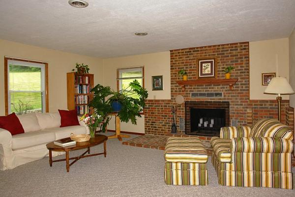 215 W Road Blue Ridge, VA 24064 - Photo 5 of 47 a living room with furniture and a fireplace