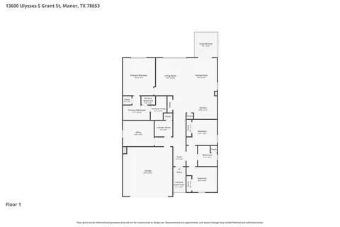 $295,000 | 13600 Ulysses S Grant Street, Manor, TX 78653