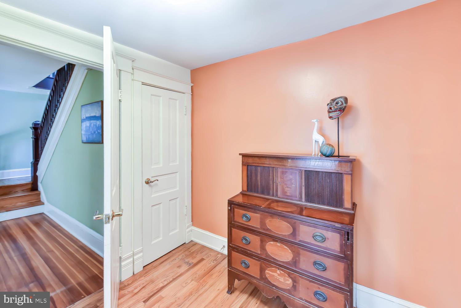 645 E Street Southeast Washington, DC 20003 - Photo 13 of 57 a view of a hallway with front door and wooden floor