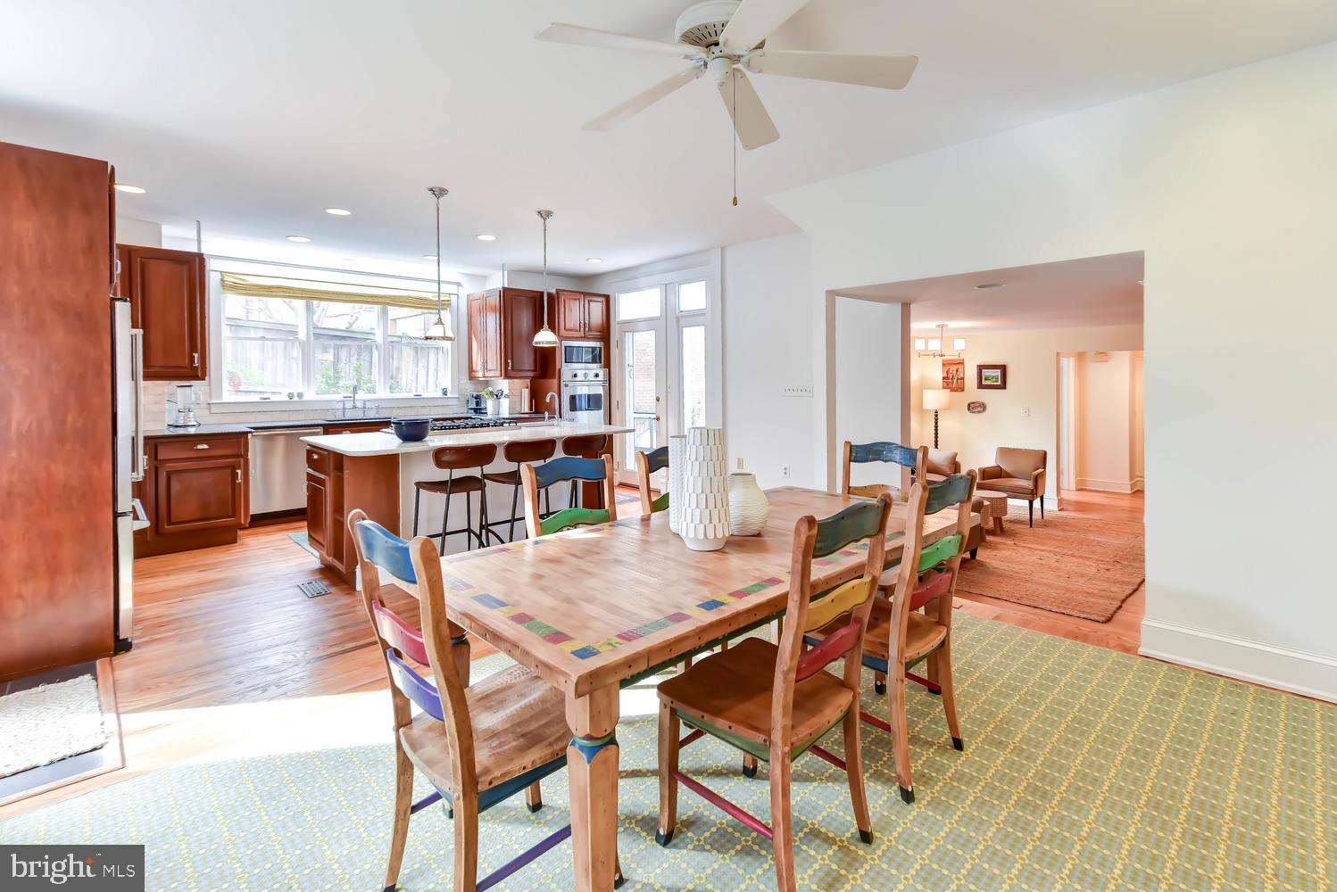 645 E Street Southeast Washington, DC 20003 - Photo 25 of 57 a view of a dining room with furniture window and wooden floor