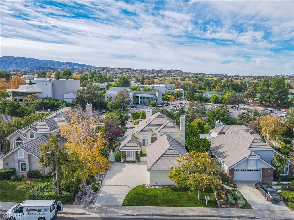 26433 Emerald Dove Drive Valencia, CA 91355 - Photo 47 of 50 an aerial view of a house with a garden