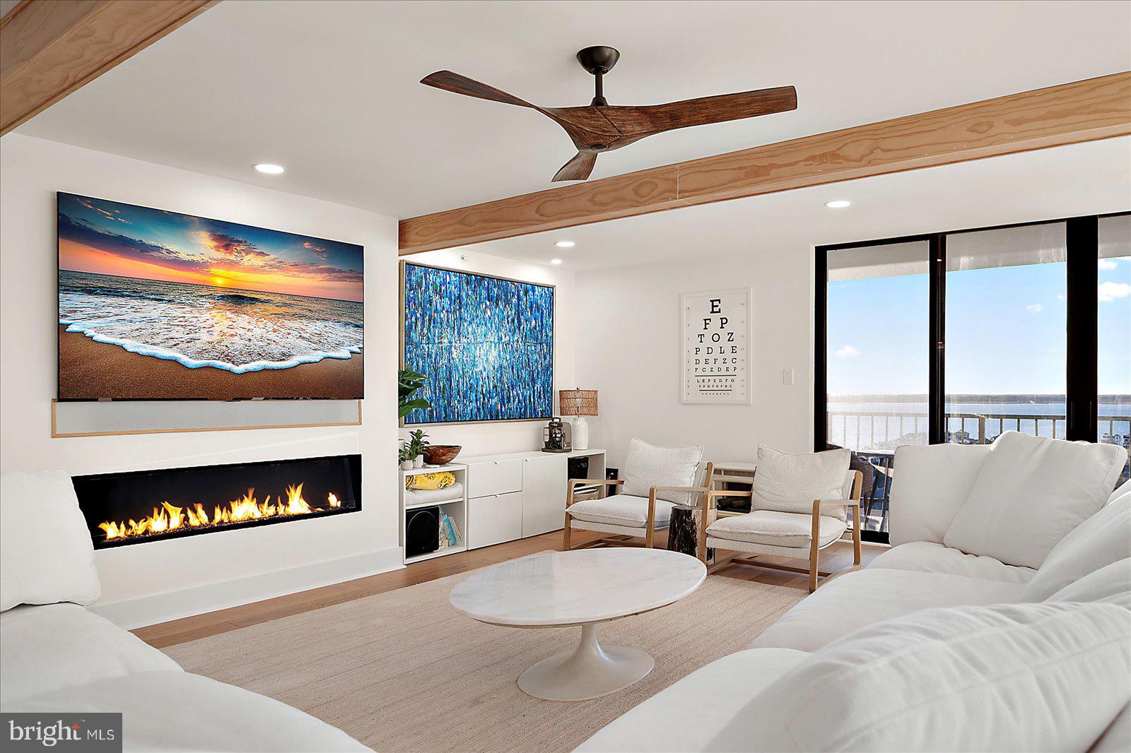 11000 Coastal Highway, Unit 2000 Ocean City, MD 21842 - Photo 11 of 102 a living room with furniture and a flat screen tv