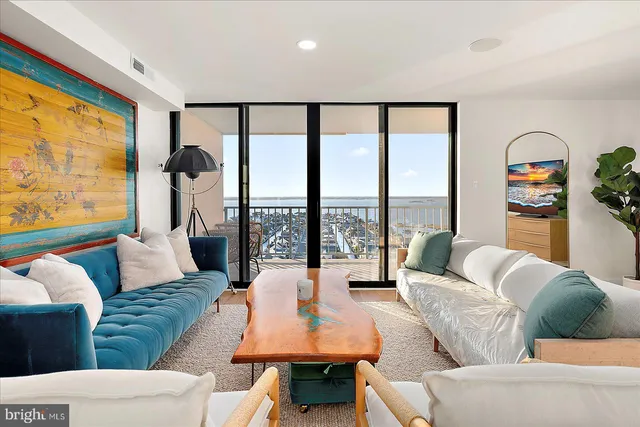 a view of city from balcony