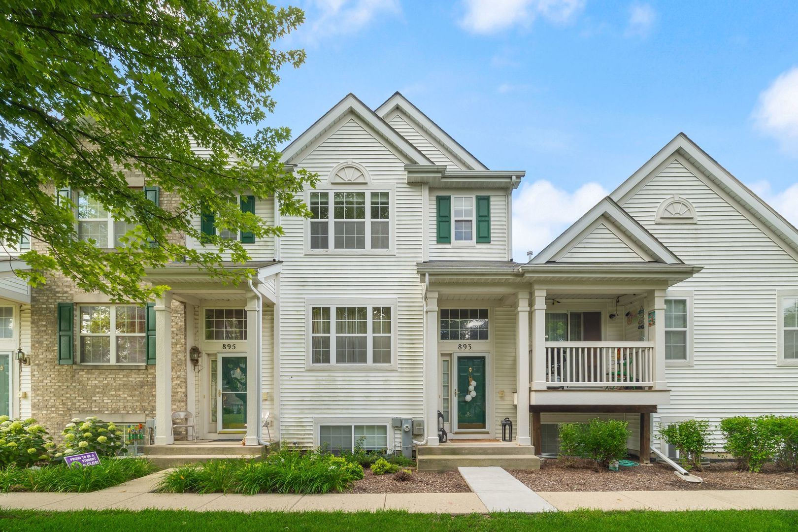 front view of residential houses