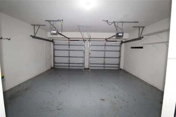 a view of a garage