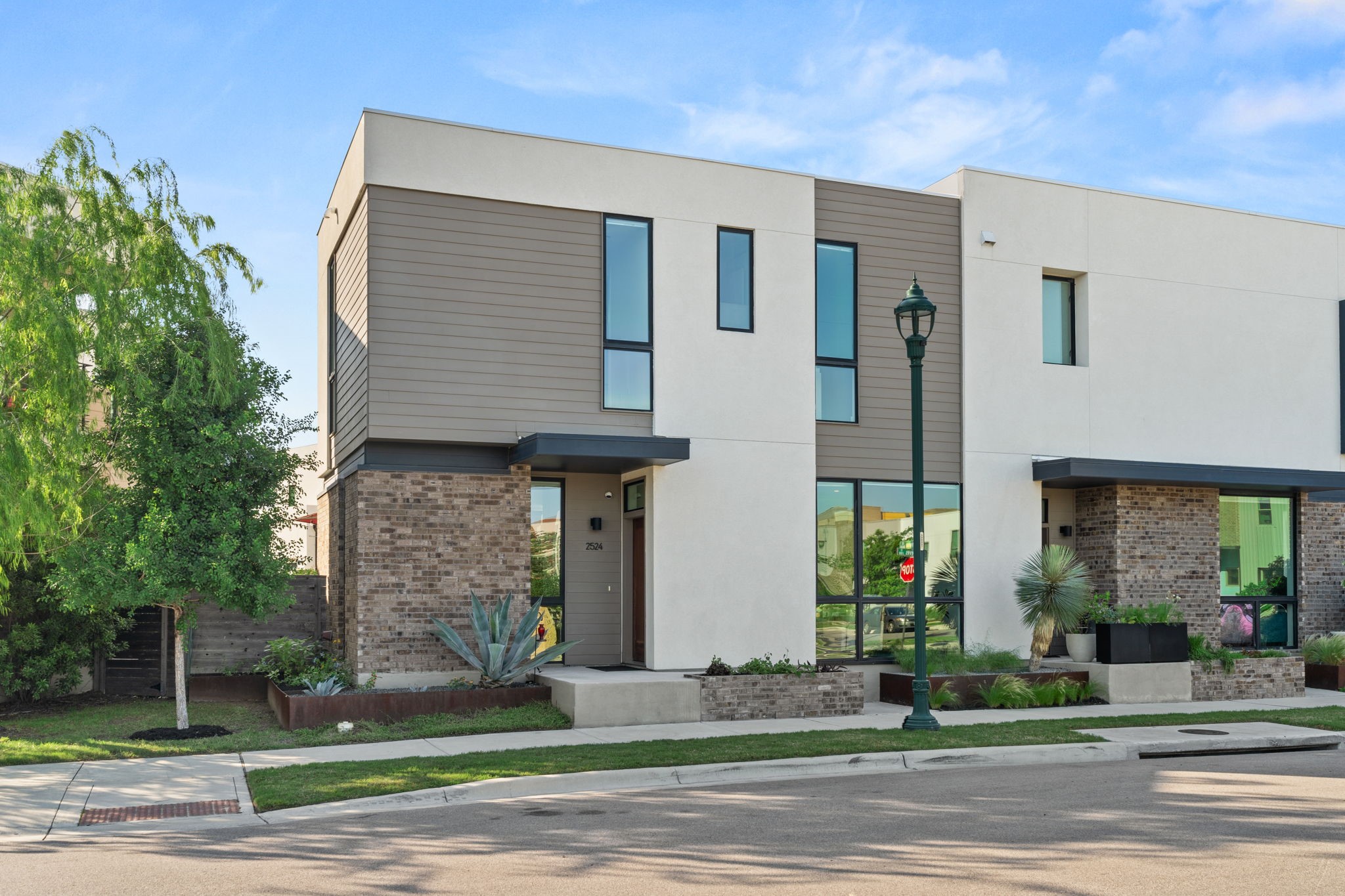 Home faces Ocho Park, which is directly across the street