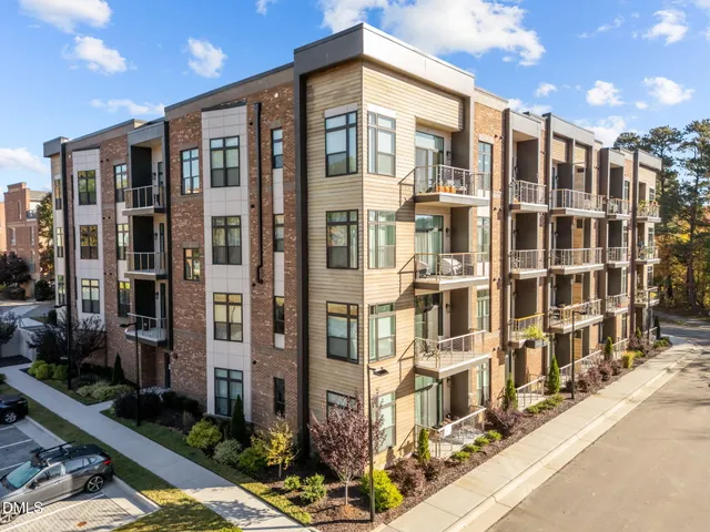 a front view of a building with glass door