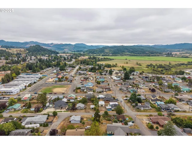 an aerial view of residential building and lake view