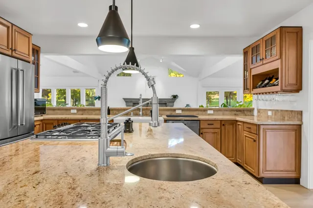 a front view of a house having yard