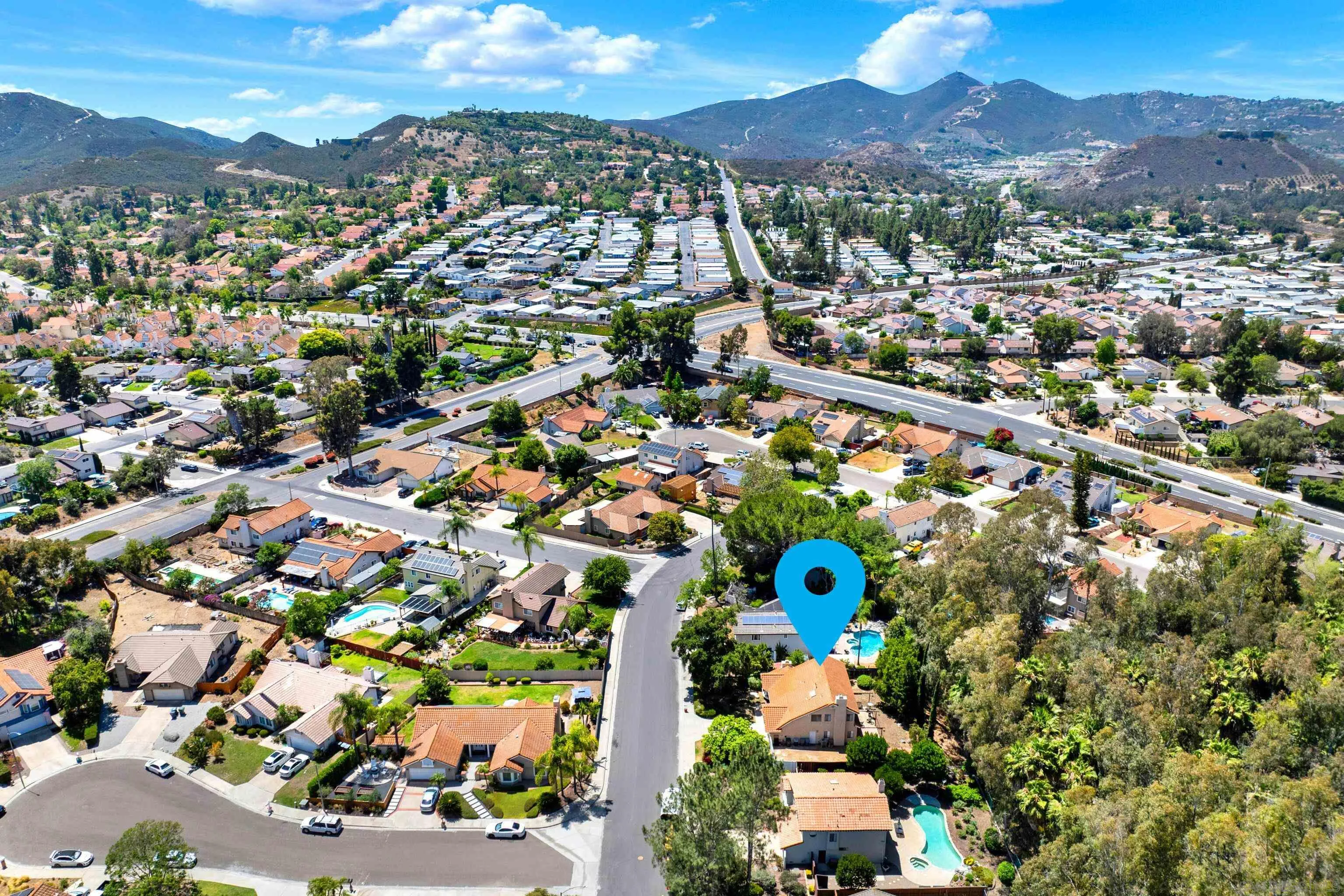 2010 Palsero Avenue Escondido, CA 92029 - Photo 58 of 58 an aerial view of residential houses with outdoor space