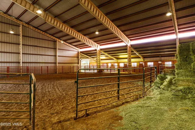 a view of wooden door