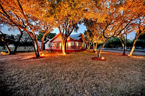 a view of road with trees