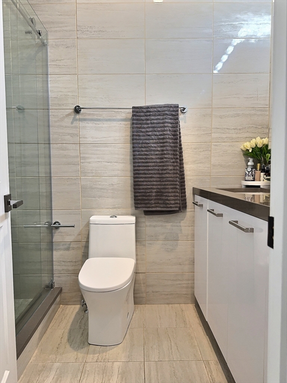 187 London Street, Unit 1 Boston, MA 02128 - Photo 11 of 26 a bathroom with a toilet and a shower