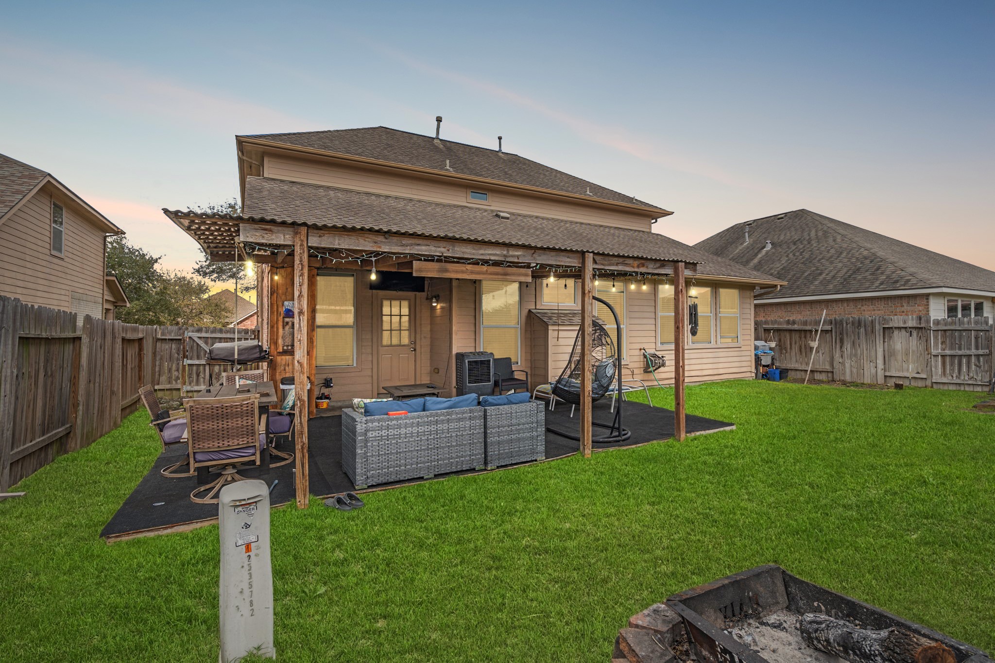 1319 Collier Point Lane Fresno, TX 77545 - Photo 29 of 33 a view of a house with backyard and porch