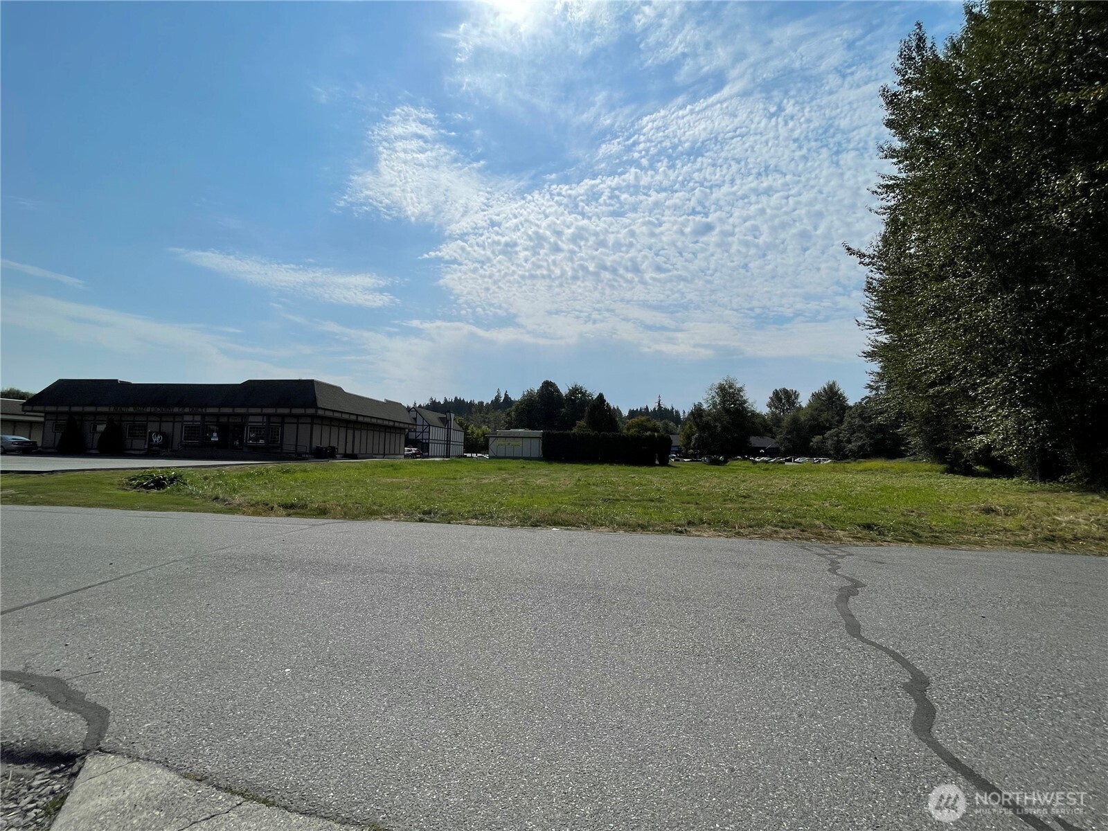 a view of a golf course with a lake