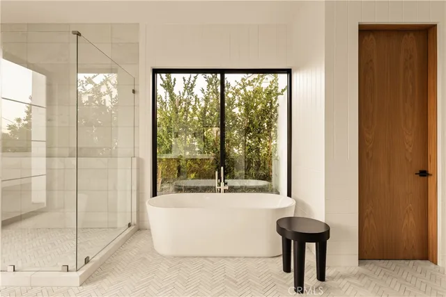 a view of a balcony with furniture