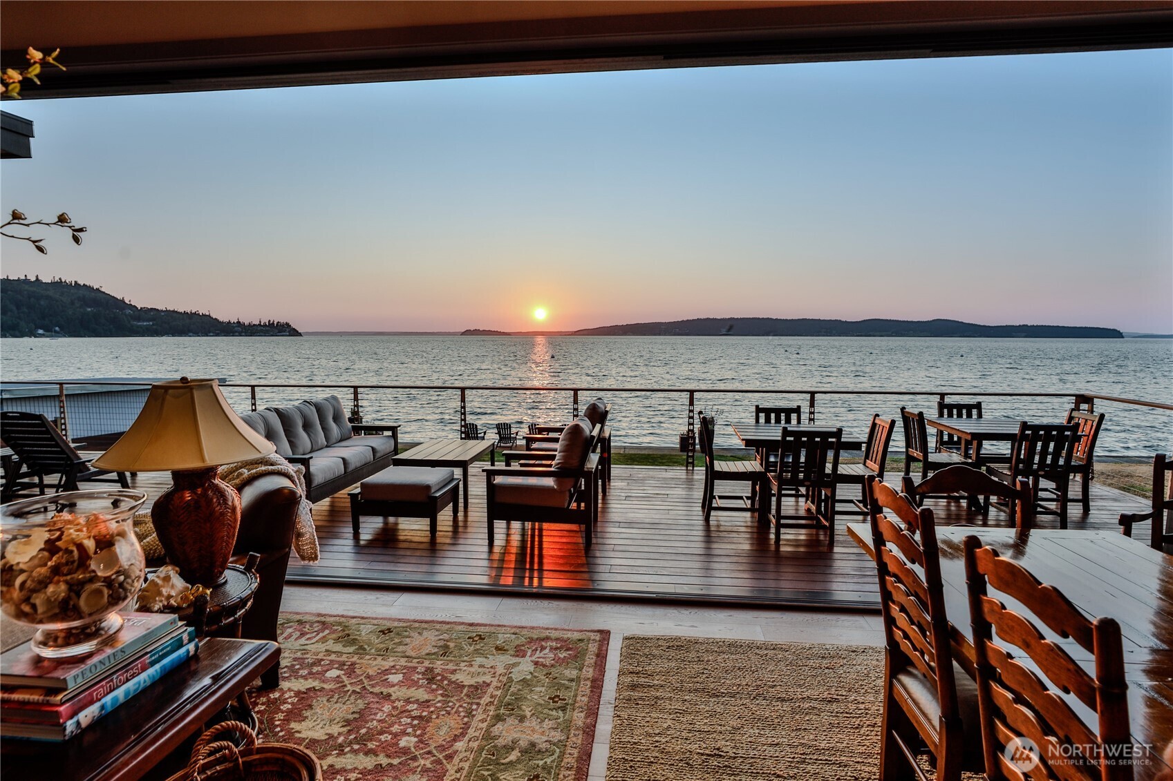 181 Utsalady Road Camano Island, WA 98282 - Photo 11 of 40 a view of a dining room with furniture