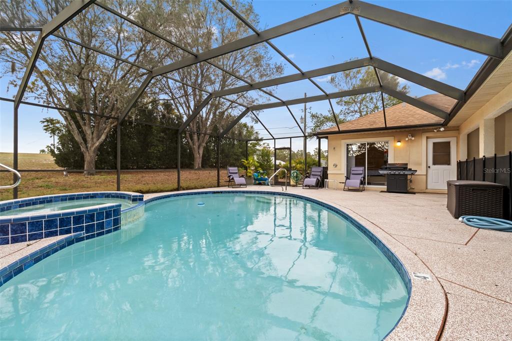 5301 Merrifield Court Spring Hill, FL 34608 - Photo 41 of 46 a view of a swimming pool with a patio