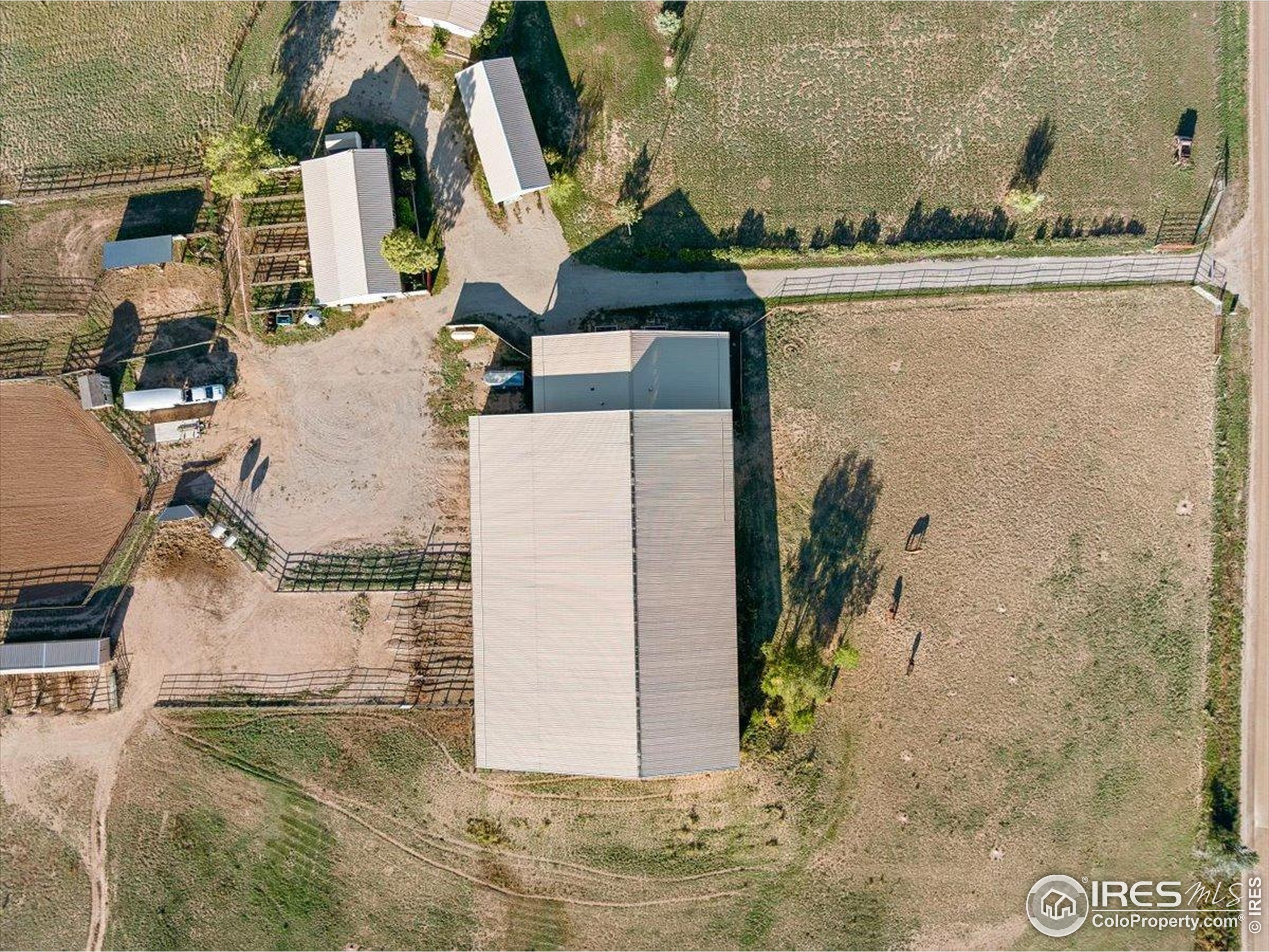 1721 West Co Road 68 Fort Collins, CO 80524 - Photo 47 of 50 an aerial view of a house with a yard