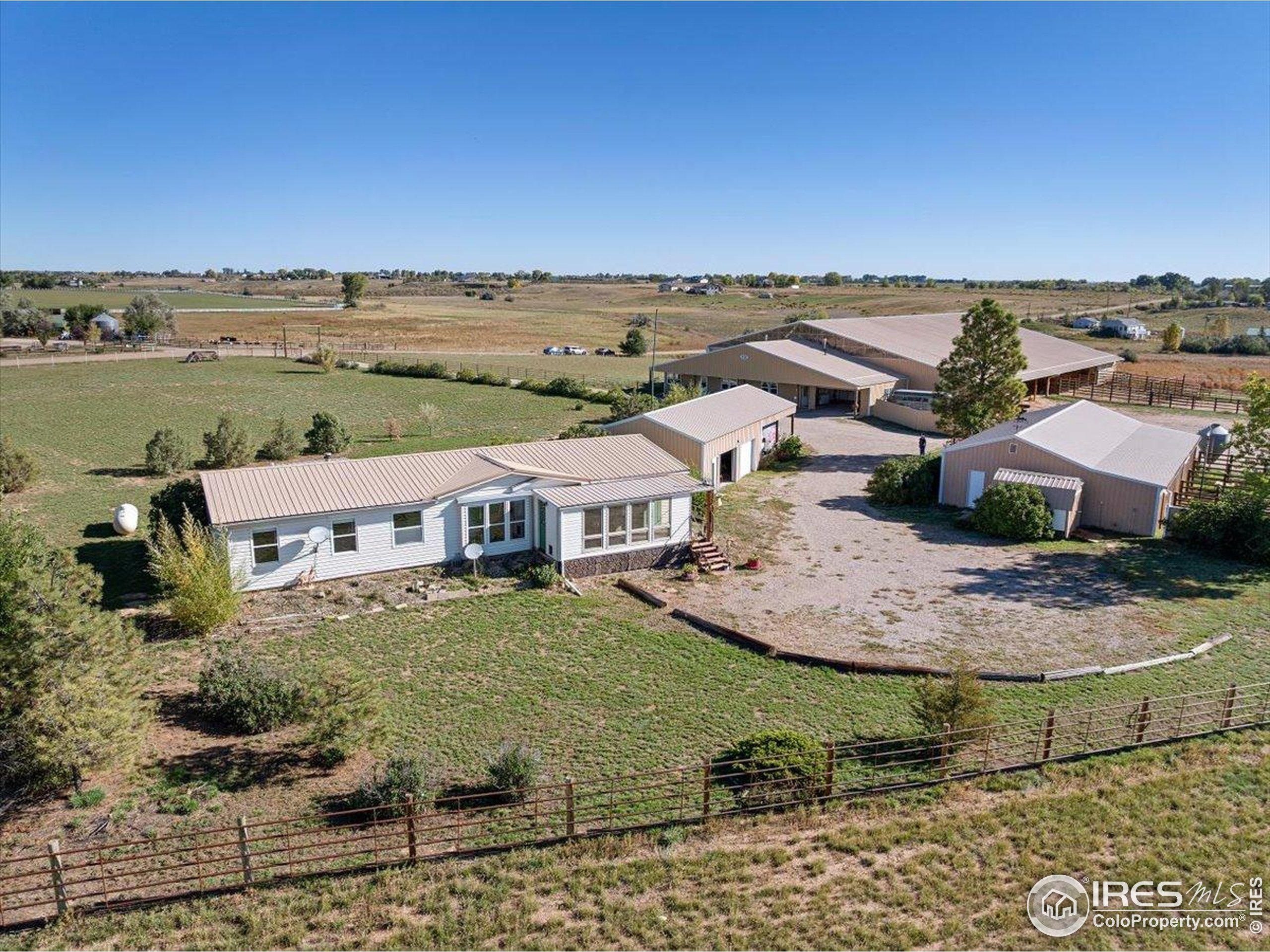 1721 West Co Road 68 Fort Collins, CO 80524 - Photo 48 of 50 an aerial view of a house with a outdoor space