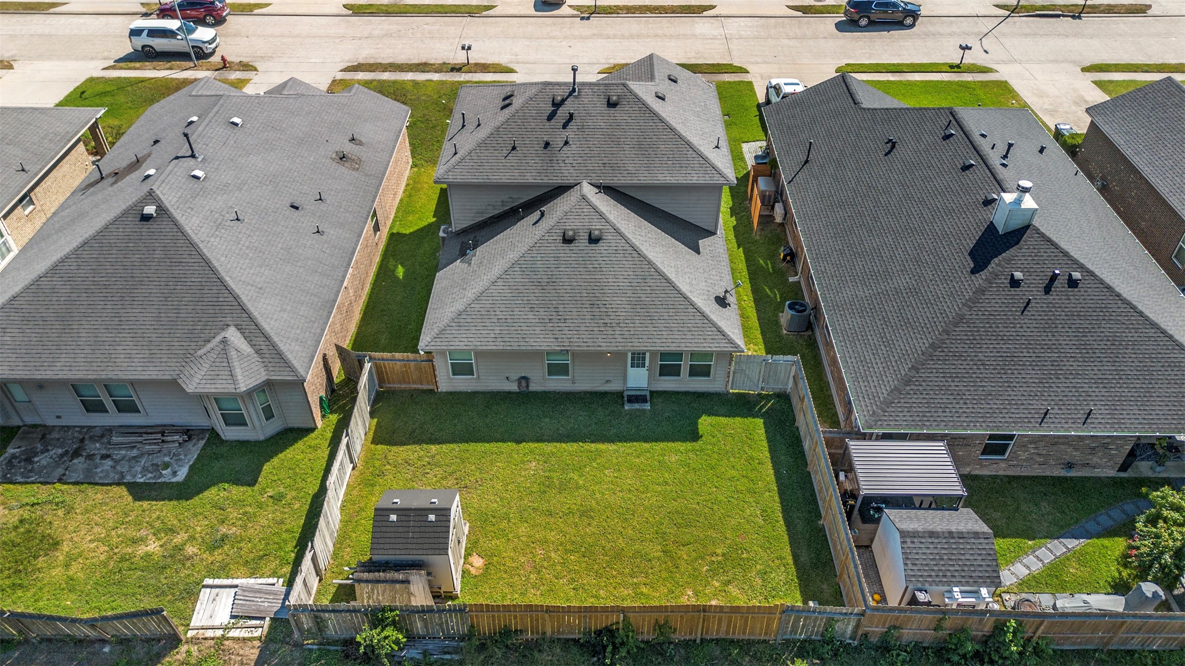 314 Gulf Winds Drive Bacliff, TX 77518 - Photo 21 of 24 an aerial view of house with a swimming pool