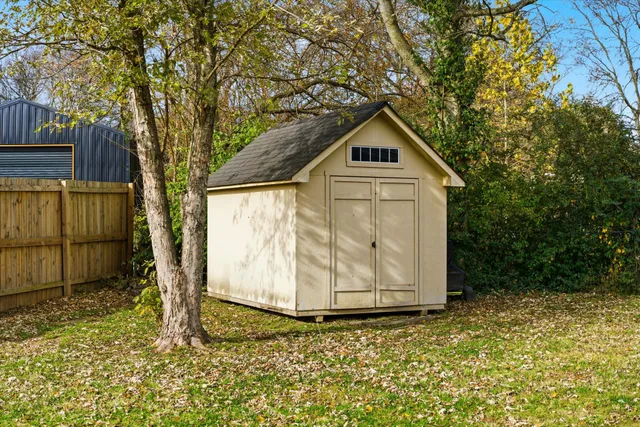 a backyard of a house
