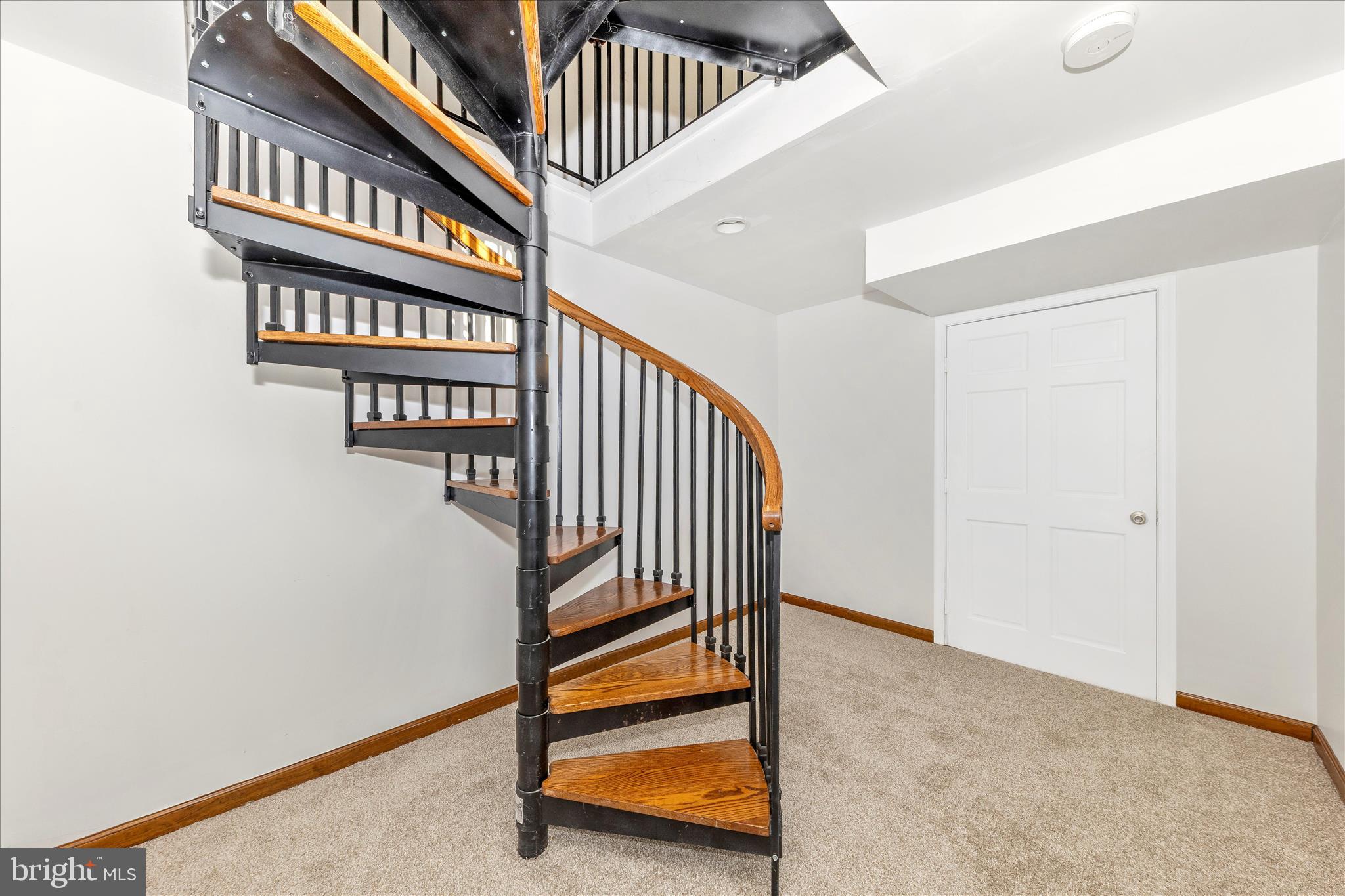 8204 Ball Road Frederick, MD 21704 - Photo 33 of 57 Lower level spiral staircase